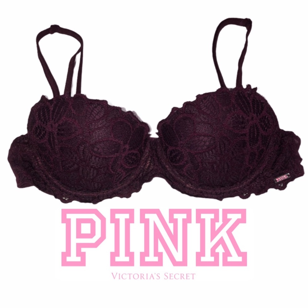 PINK Victoria’s Secret Lace “Date” Push-Up Bra